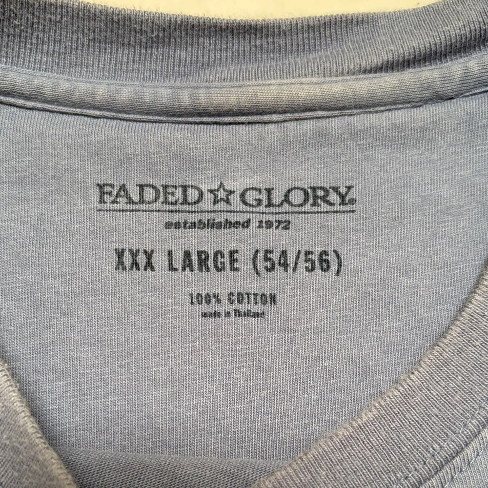 Men's Blue Long Sleeve Tee - Picture 2 of 15
